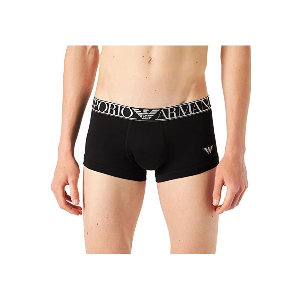 Emporio Armani Ss22 Logo Letter Print Boxer Briefs Men underwear Black 1113892-R5120-0020