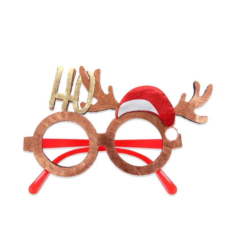 2026 Christmas Eyewear For Costumes Adults Kids Reusable Party Props Foldable Frame Costume Glasses