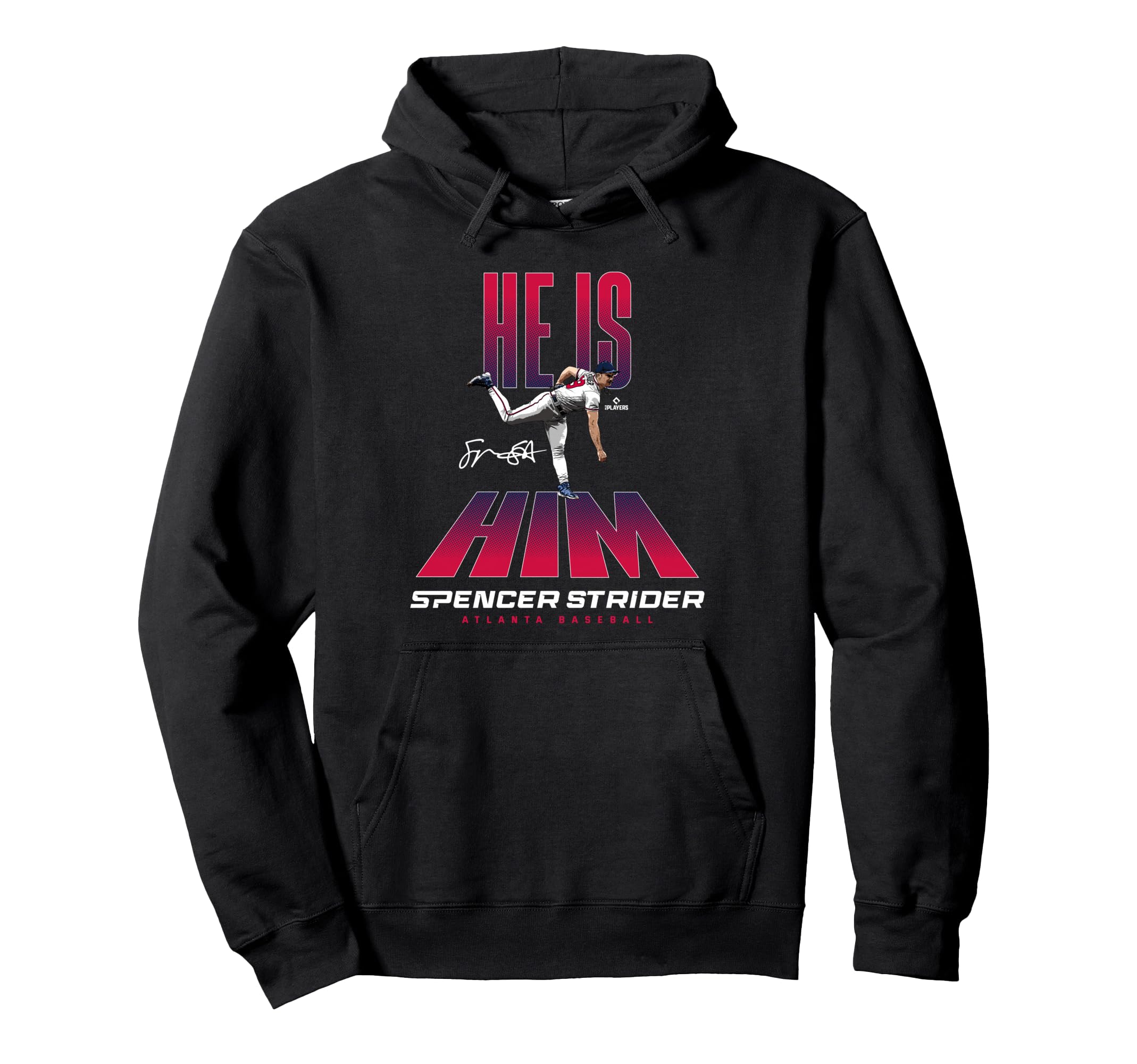 

He is Him Spencer Strider Atlanta Baseball MLBPA Hoodie