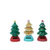 Christmas Car Ornament 2025 2026 Solar Dancing Christmas Tree Novelty Moving Christmas Tree New Arrival For Car Dashboard