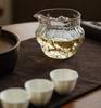 Japanese Style Glass Fair Cup Heat Resistant Kung Fu Chahai Creative Thickening Transparent Teacup Teaware Accessories 280ML