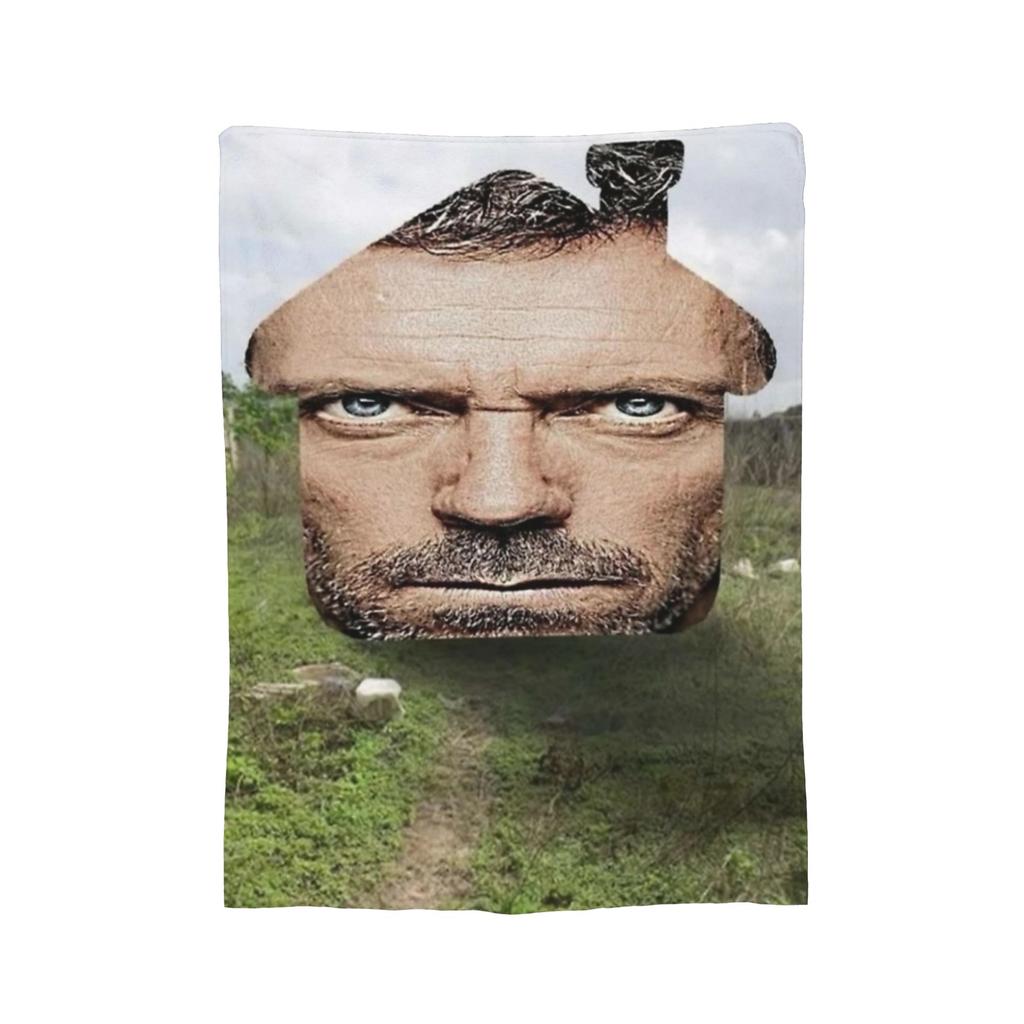 Super Soft House MD Dr Gregory House Throw Blanket Premium Fleece Flannel Lightweight Bed Blanket Cozy Plush Blankets All Season