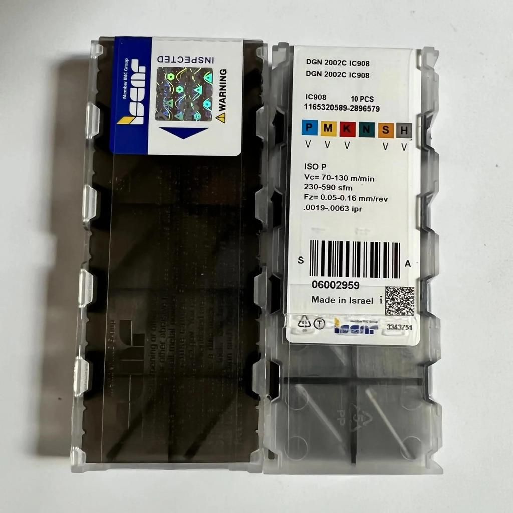 ISCAR / DGN2002C IC908 /Industrial indexable Carbide Inserts 10 PCS