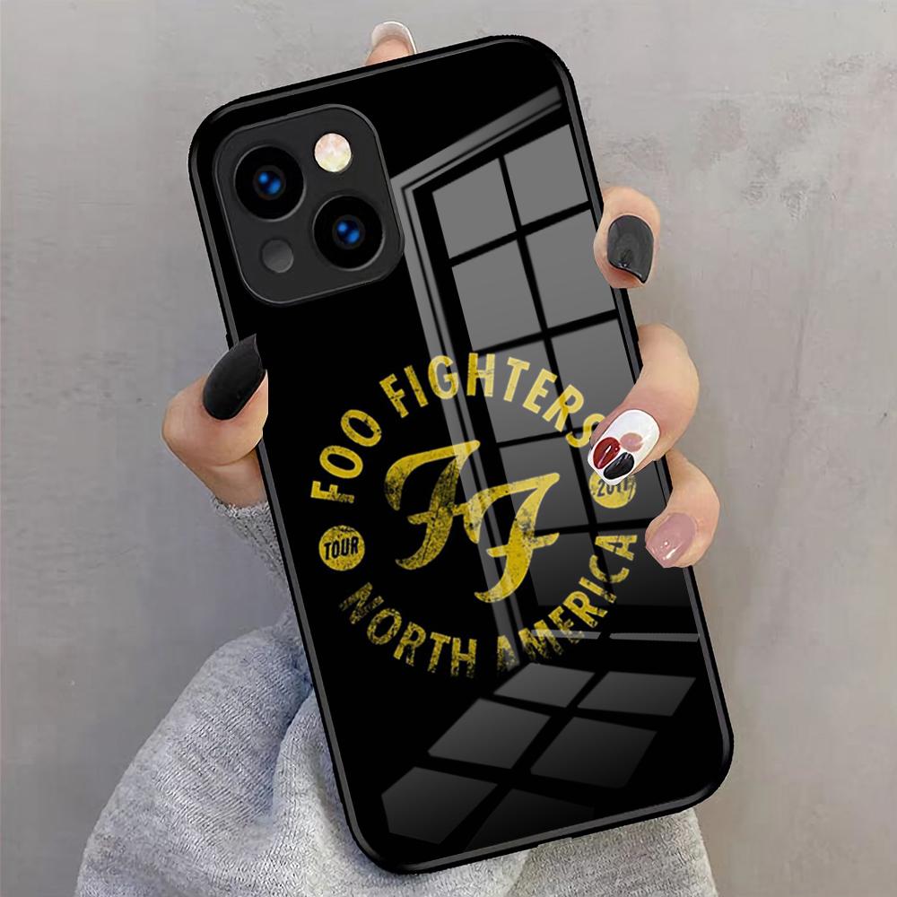 Custodia per Telefono Banda F-Foo F-Fighters Per IPhone 17 Pro Max 16 15 14 Pro Max 13 11 X Xs Xr 8 7Plus Copertura in Vetro
