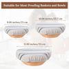 3 Pcs Bread Proofing Bowl Covers, Reble Bowl Covers for Bread Proofing, 9/10/13 Inches Basket Linen Cloths Cover, Elastic Linen Breads Proofings