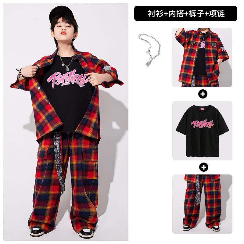 Hip-Hop Children'S Trendy Costumes, Boys' Suits, Hiphop Children'S Clothing, Hip-Hop Catwalk Girls, Jazz Drums