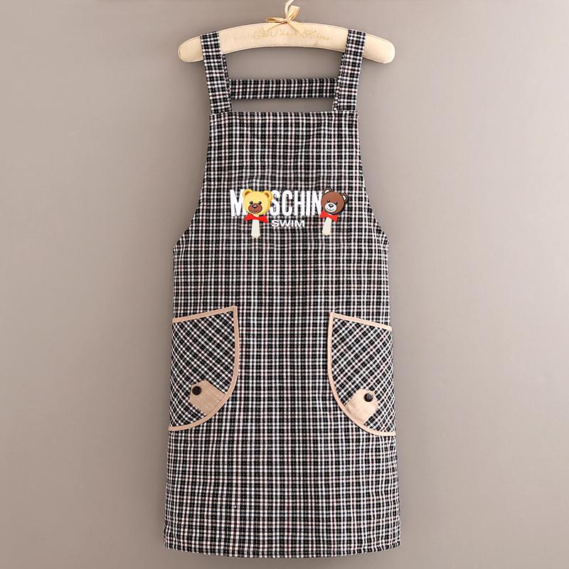 2023 Women's Cute Long Sleeve Kitchen Apron – Breathable, Stain & Wear Resistant Cooking Smock