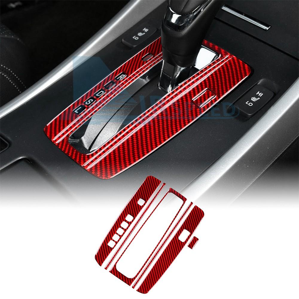 Carbon Fiber Modified For Honda Accord 2013-2017 Car Central Console Gear Shift Panel Protective Sticker Decoration Accessories