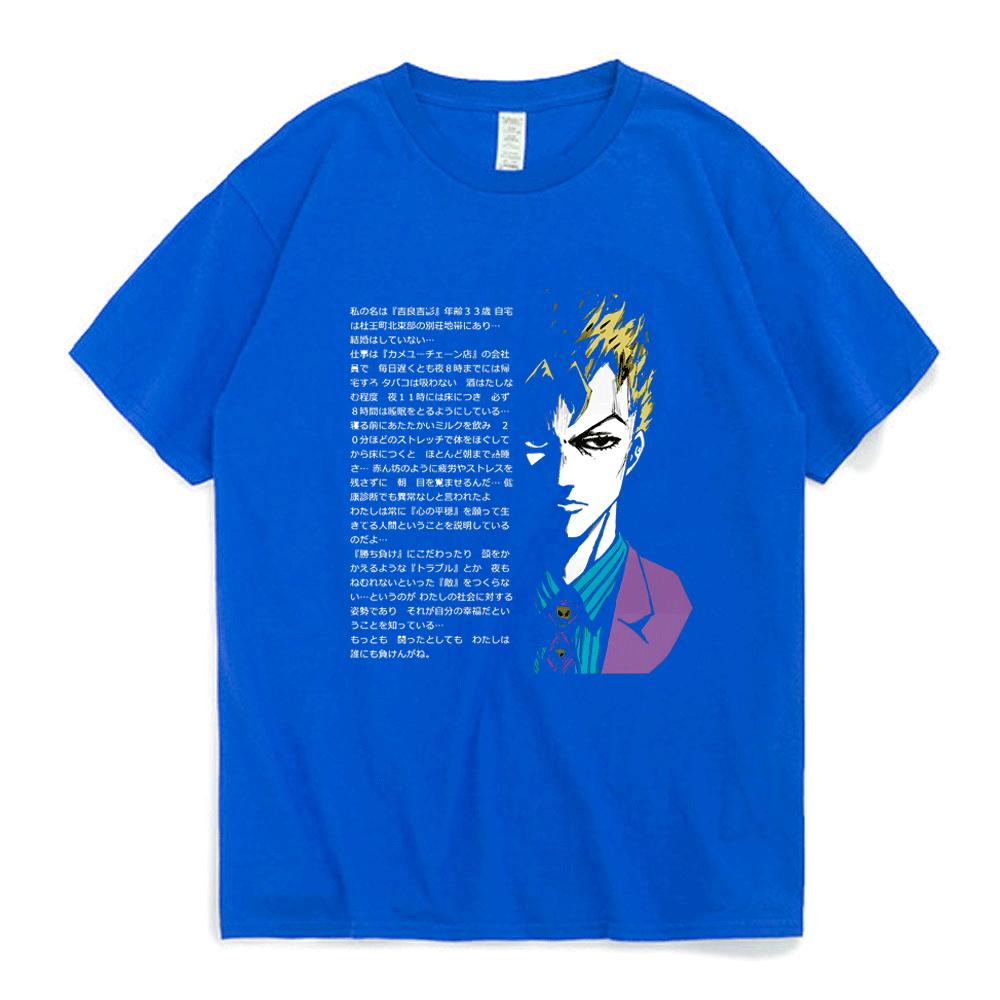2026 Anime Jojo Bizarre Adventure T Shirt Men Women Short Sleeved Tops Vaporwave Aesthetic Jotaro T-shirt Cotton Kujo Manga Tee Shirt