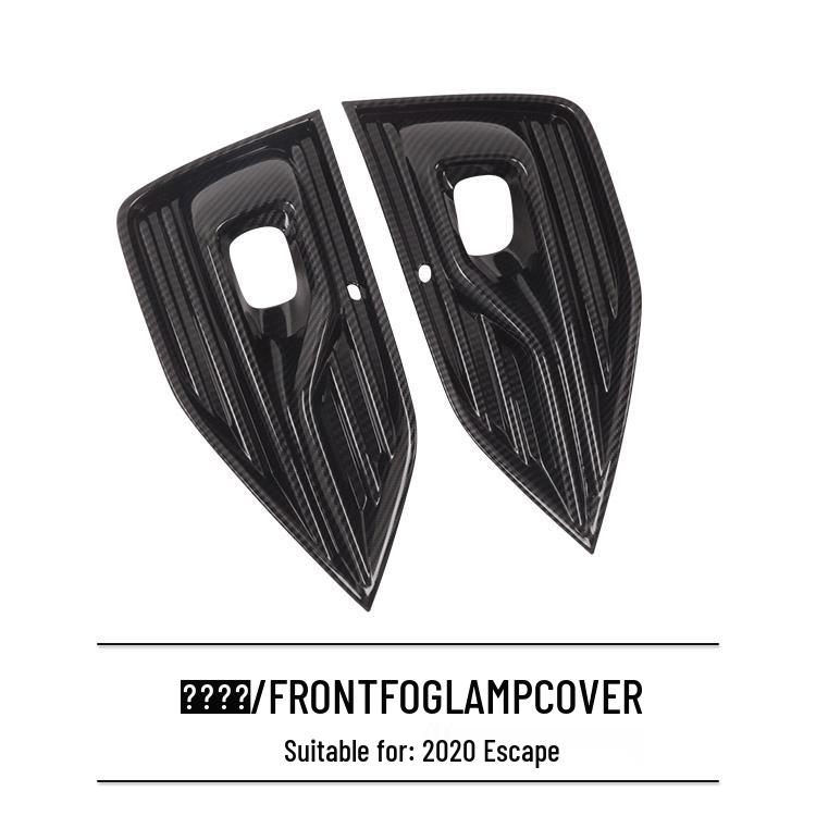 

2020 Escape/Kuga Версия для США Накладка на рамку передней противотуманной фары из АБС-пластика под карбон 42.5x23x10