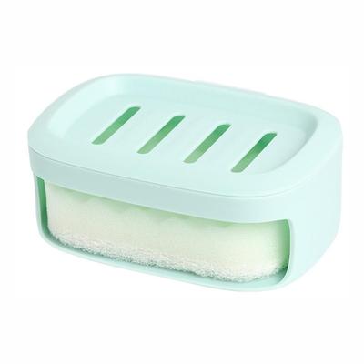 Wash Basin, Bathroom Soap Rack, with Drainage and Sponge Wiping for Easy Cleaning