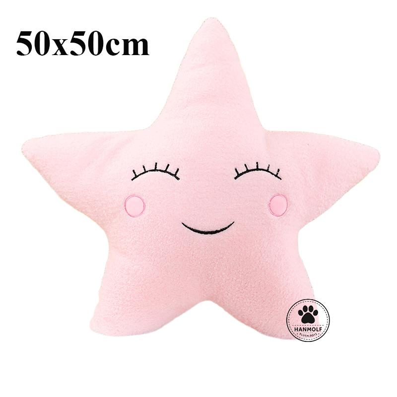 Shy Sky Plush Throw Pillow Stuffed Pink Grey White Cloud Moon Star Water Drop Soft Cushion Sofa Chair Decoration Present