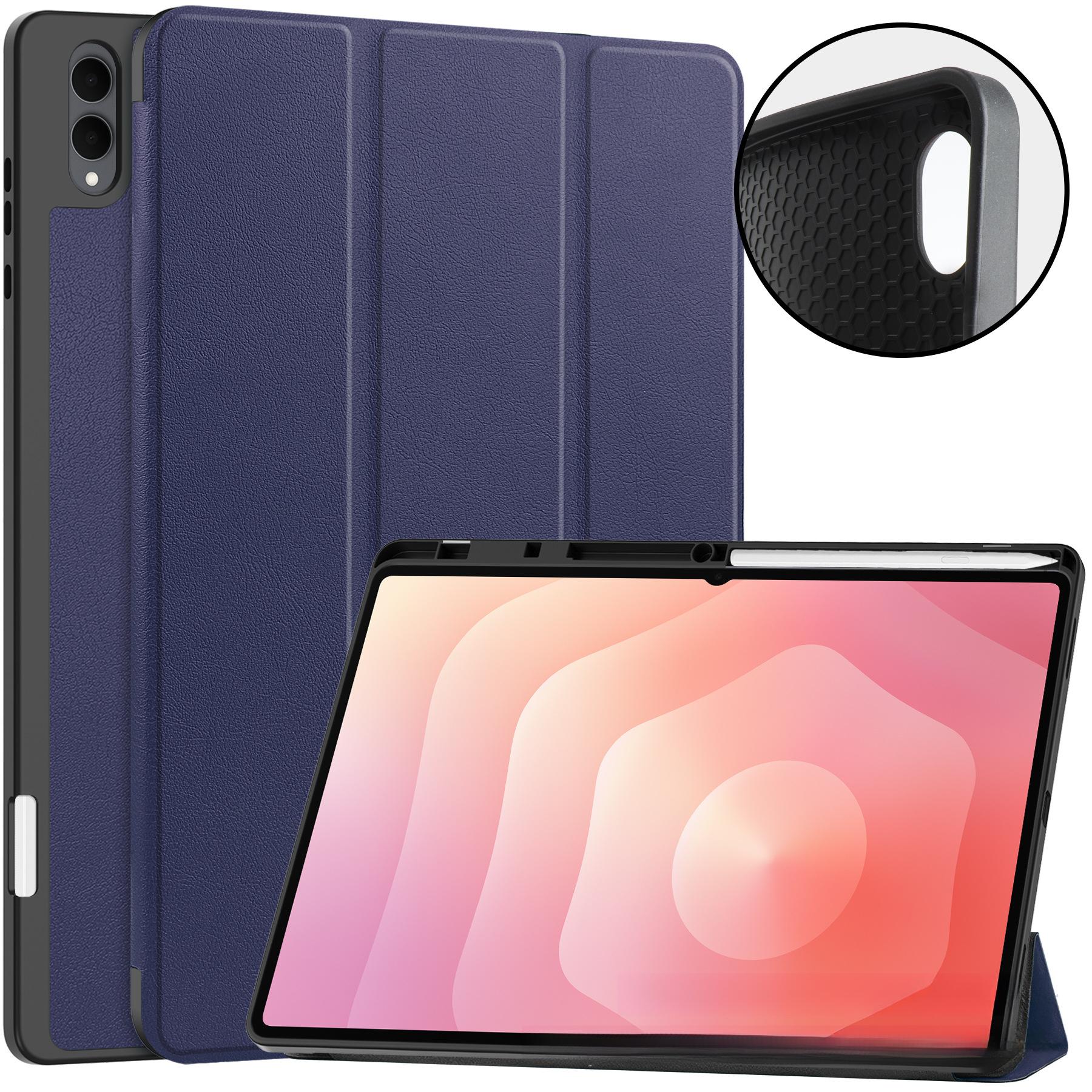 Tablet Case For Galaxy Tab S11Ultra SM-X936B TPU Pen Slot Case For Tab S11 Ultra темно-синий