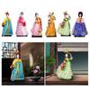 Korean Geisha Figurine Korean Hanbok Geisha Doll Miniature 12 Inch Oriental Doll for Tabletop Home Office Decoration Kids Gift