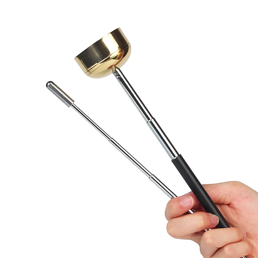 VIEAURA Extendable Orin with Storage Bag, Rinpo (Rin Stick), Buddhist Altar Accessories, Memorial Service, Compact, Portable, Mini