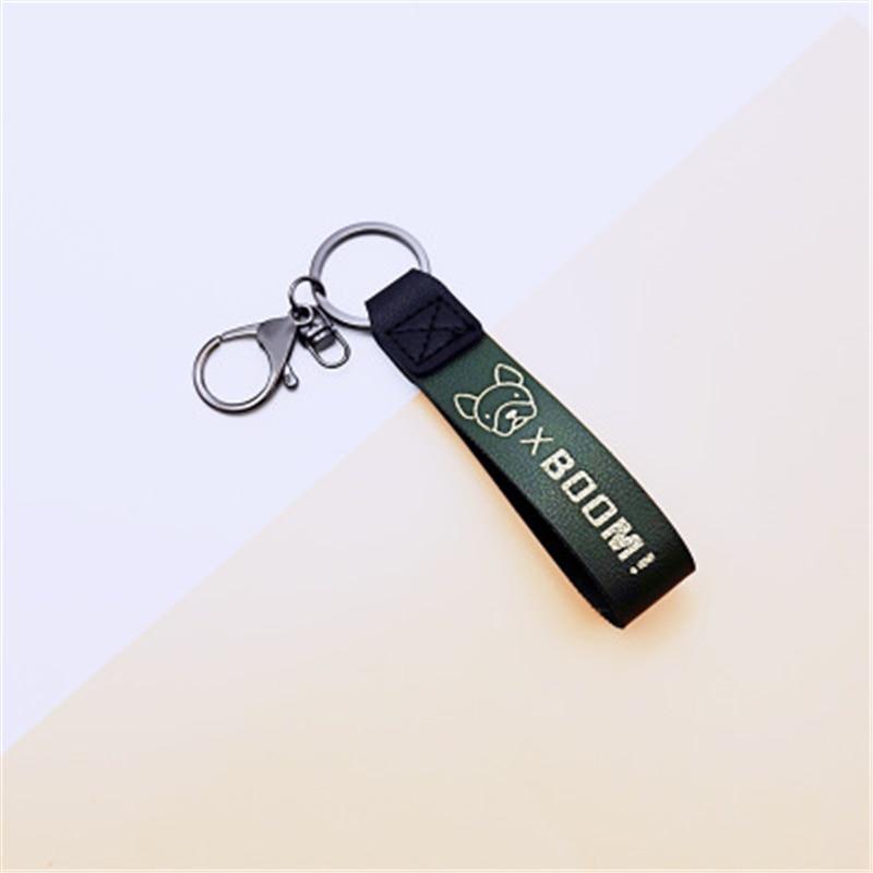 Mens Car KeyRing Cartoon Dog Key Holders Fashion Punk French Bulldog Keychains Women Bag Pendants Jewelry Trinket Accessories