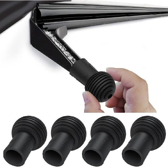 4 Packs RV Gutter Spout Caps, Easy To Tall And Not Easy To Fall Off RV Cover Pretector, Keeps The Gutter Spout Ends From Ripping Camper Cover RV 4