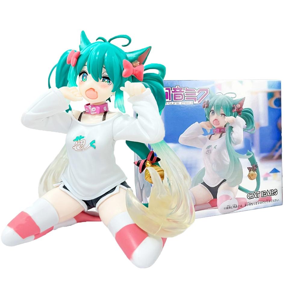 Anime Hatsune Cat Miku Figure PVC Model Anime Beautiful Girl Lovely Table Decorations Figure Birthday Gift Anime Merchandise