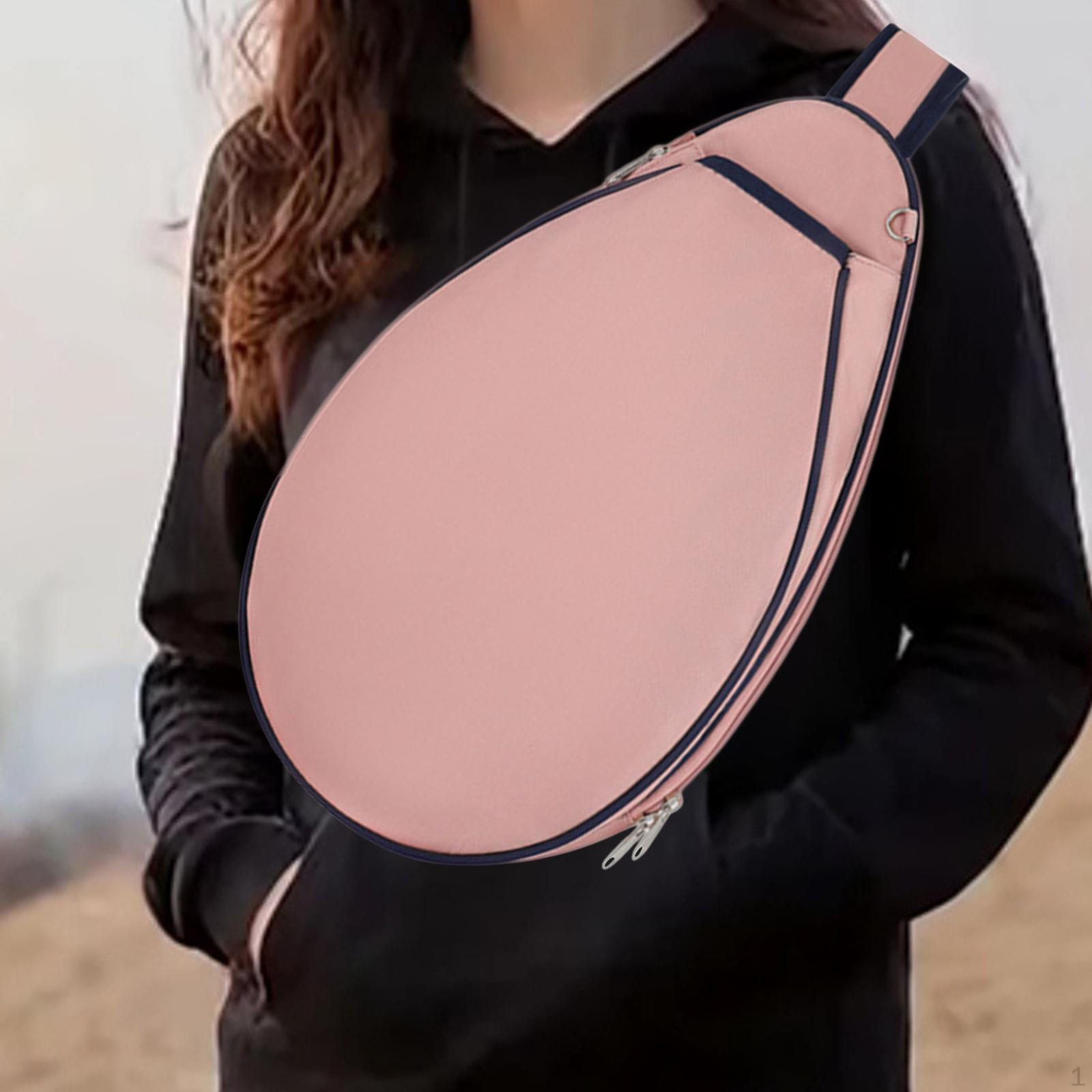 

Сумка для теннисной ракетки с легкодоступной молнией розовый