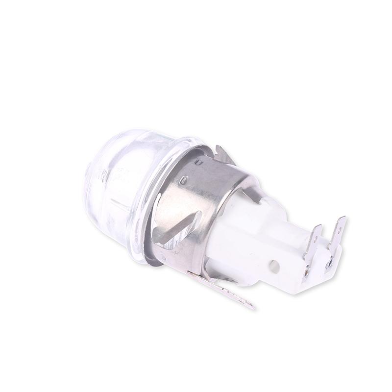 1 Pc Microwave Lamp Oven Light Bulb W/ Base 25W Voltage 110V / 250V Flat Head Tempered Glass Heat Temp Resistant 500℃