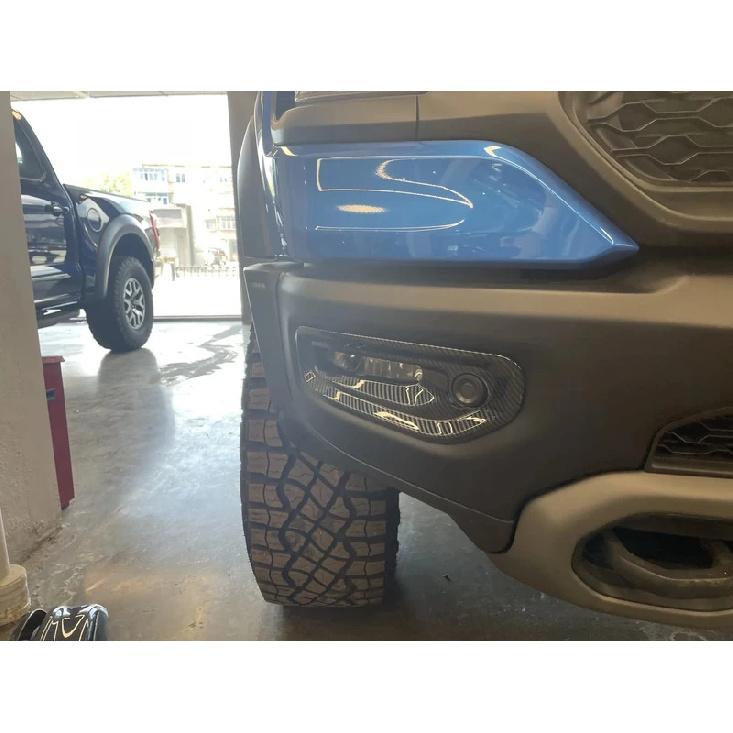 For Dodge RAM 1500 TRX    2024 ABS Front Bumper Foglight Lamp Frame Cover Trims Sticker Car Styling Accessories