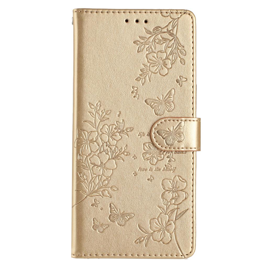 For Xiaomi Poco C75 4G/Redmi 14R 5G/14C 4G Wallet Phone Case Butterfly Floral Imprint Leather Flip Cover