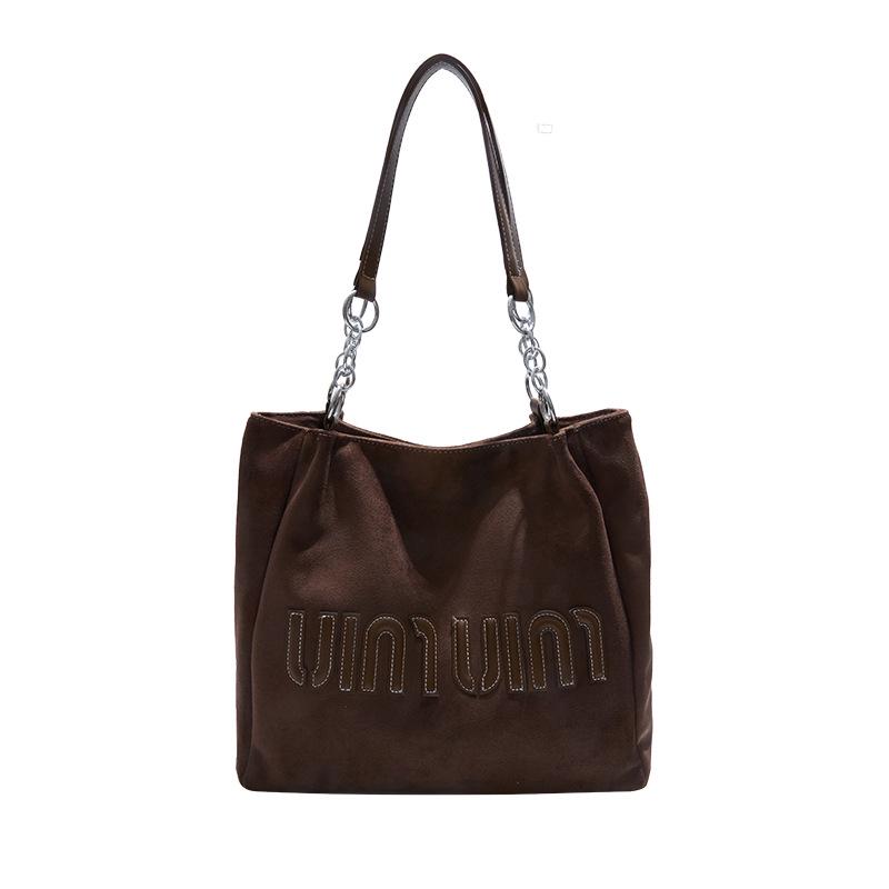 

Женская осенняя холщовая сумка-тоут: Вместительная повседневная одноплечевая сумка для поездок на работу