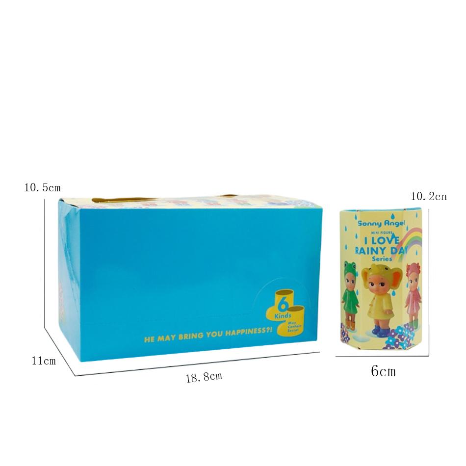 Sonny Angel Série Miluji deštivý den Tajemná slepá krabička Kawaii Vinylová mini figurka Stolní dekorace Dívky Děti Příslušenství Dárek k narozeninám