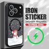 Weihnachts-Schneemann-Druck Magnetische Handyhülle Für iPhone Air 17 16 15 14 Pro Max 13 12 Pro Max 11 16 Plus Stoßfeste Acrylhülle