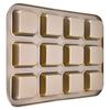 Loaf Baking Pans 12 Cavity Brownie Baking Pan Carbon Steel Muffin Bakeware Cupcake Bread Divider Mold