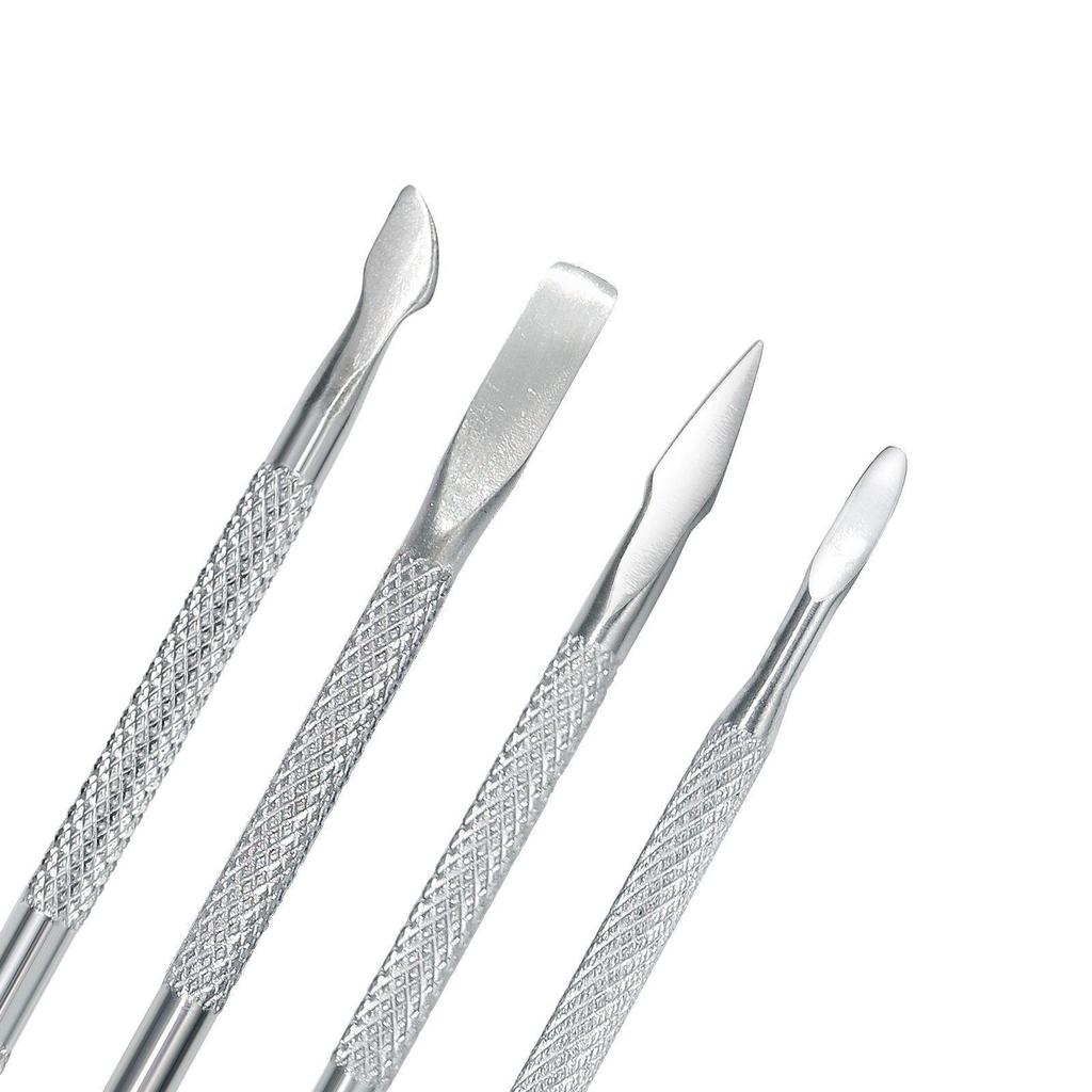 Stainless Steel Double-Ended Cuticle Pusher for Nail Art and Manicure