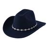 Unisex Western Denims Hat Wide Border Hat Polyester Outdoor Fashion Hat Fashion Accessory for Men and Women