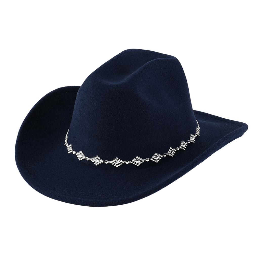 Unisex Western Denims Hat Wide Border Hat Polyester Outdoor Fashion Hat Fashion Accessory for Men and Women