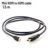 Gold-Plated Mini HDMI to HDMI Cable, 1.5m, for Camera/TV/Tablet