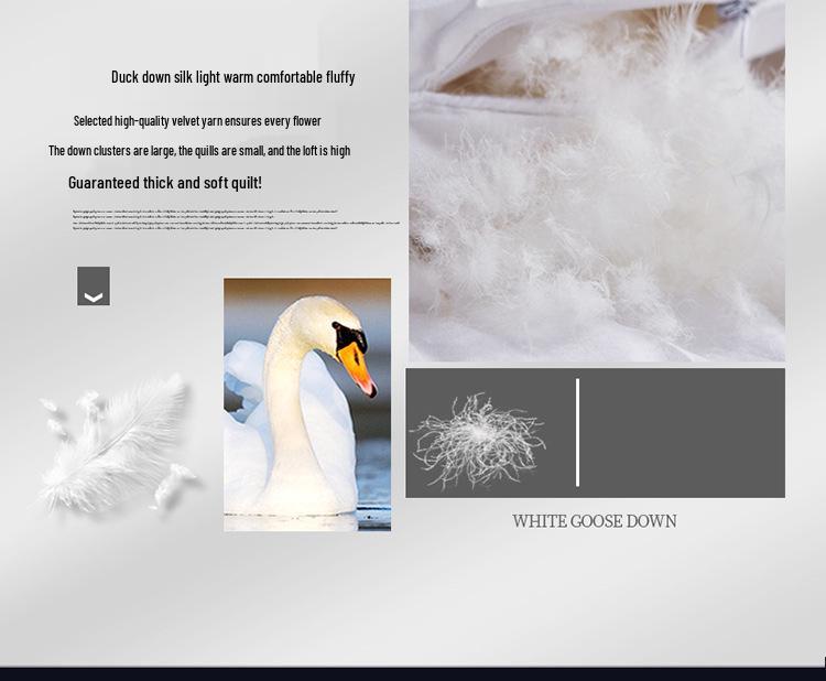 Five-Star Hotel Winter & Spring Down Comforter - Non-Down Duck Feather Core