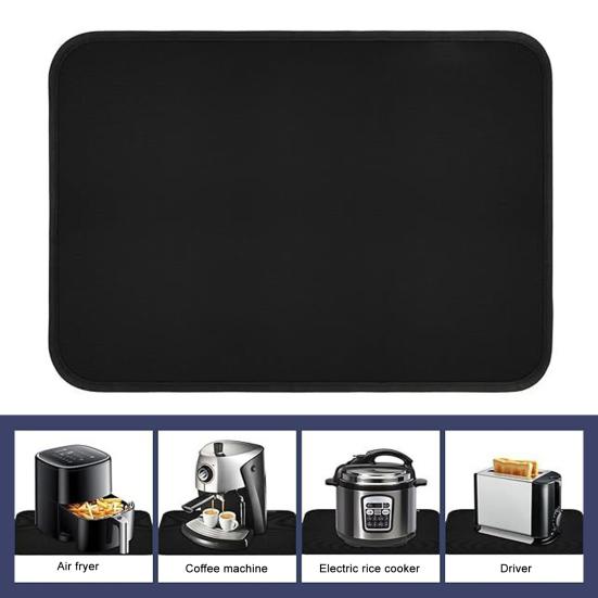 Heat Resistant Protective Pad for Air Fryer Coffee Maker Non-slip Countertop Mat Oil Stain Resistant Kitchen Appliance Accessory