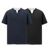 Summer Solid Color Short Sleeved T-shirt for Men, Round Neck Loose Half Sleeved Ice Silk Quick Drying Outdoor Sports T-shirt