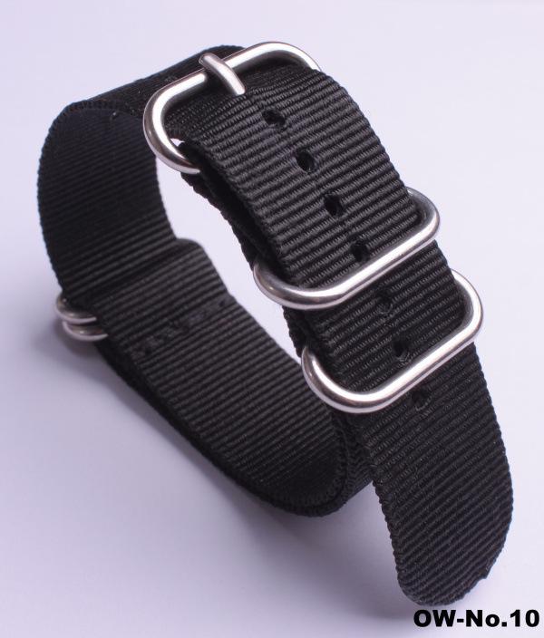 Silver Smooth Oval Buckle Nylon Watch Strap - Waterproof E-commerce Source Watch Band