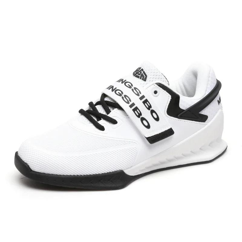 Calzado Antideslizante para Sentadillas Entrenamiento Integral Suela de Goma Boxeo Deportes Profesionales Zapatos para Levantamiento de Pesas Absorción de Impactos
