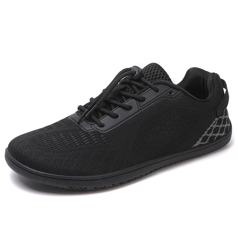 Unisex Wide Toe Box Barefoot-Style Running Shoes Breathable Flyknit Mesh Sneakers Walking Gym