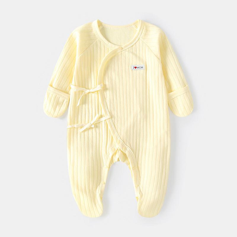 Apple Bear Cloud Print Baby Cotton Romper Suit For Newborns And Infants