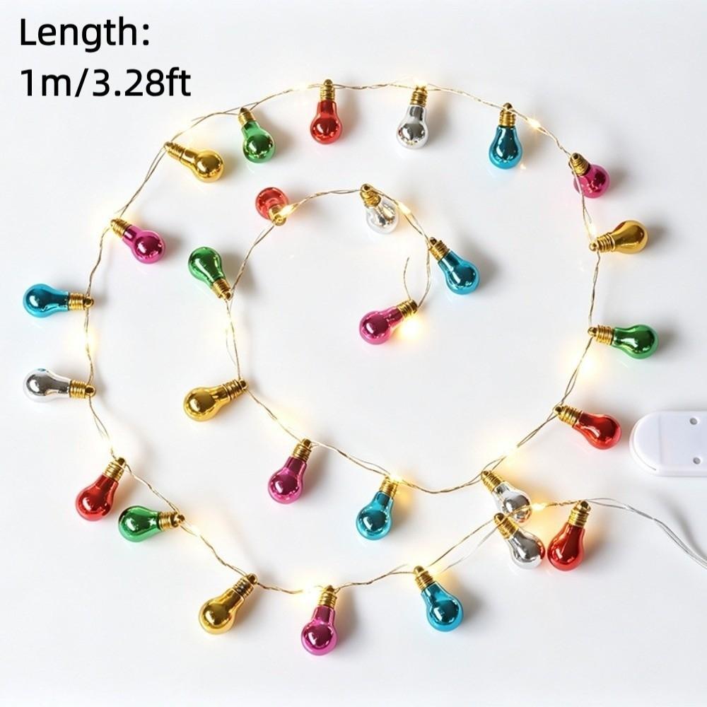 1m / 3.28ft Dollhouse String Lights Colorful Mini Christmas Tree Lights String Scene Ornament