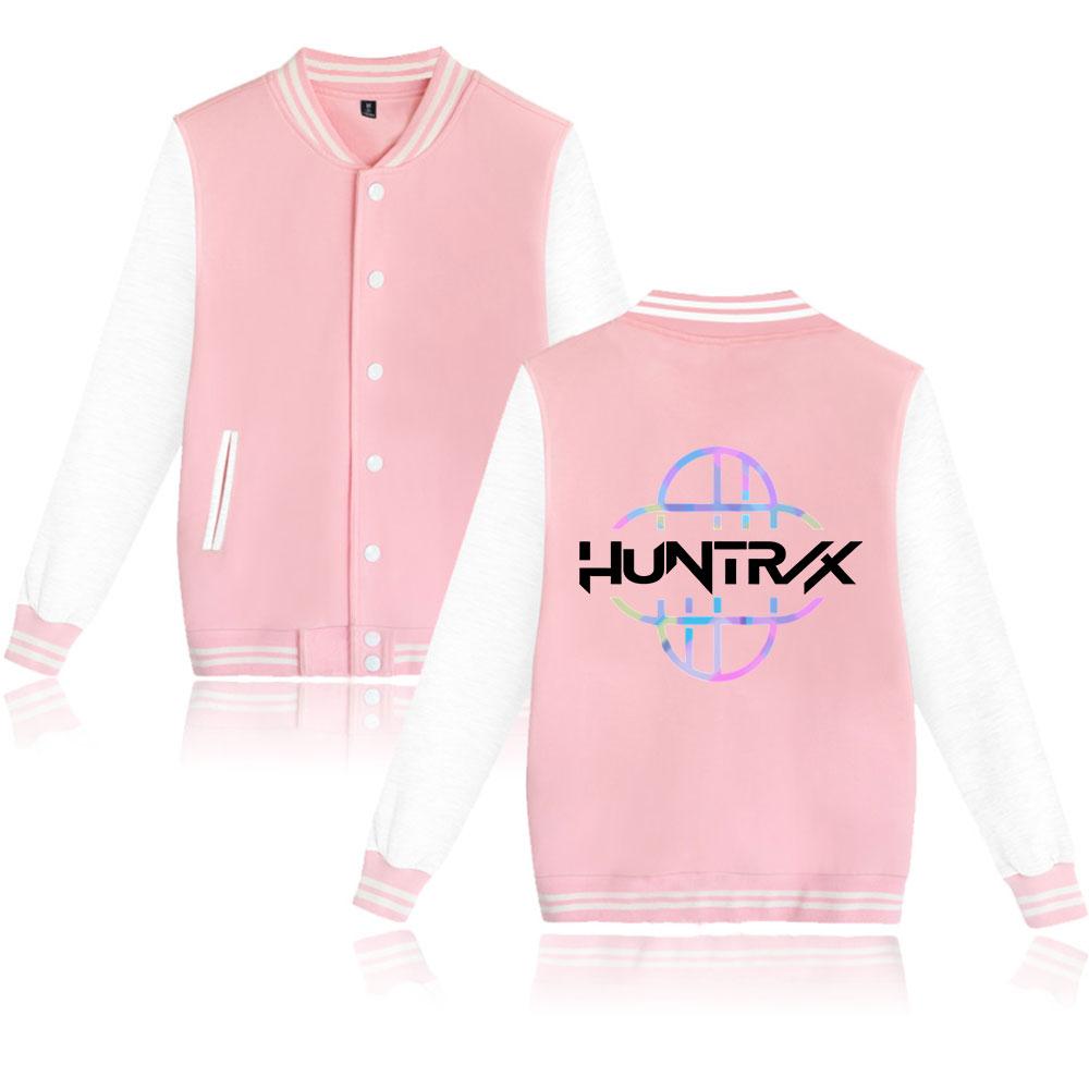 

НОВИНКИ Унисекс Мода K-Pop Графическая Толстовка Бейсбольная Куртка Женская Мужская Для Спорта На Открытом Воздухе XXS розовый