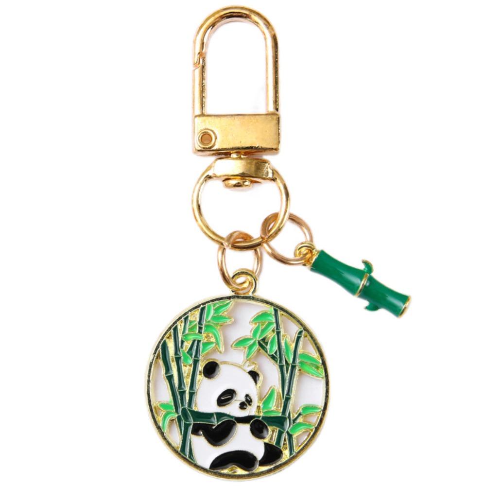 Kawaii Panda Metal Keychain Creative Panda Key Pendant Funny Panda Keyring  Keychain Accessories