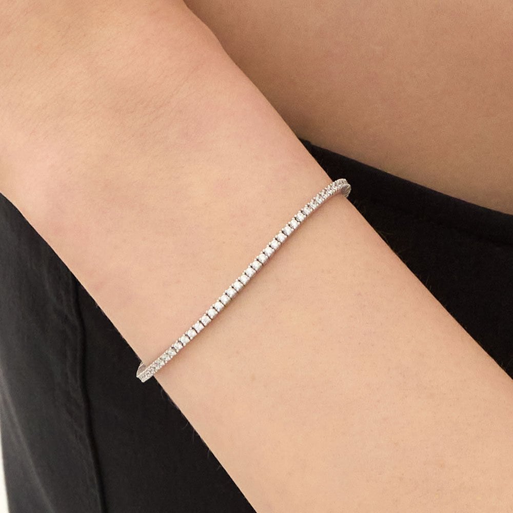 Essence Silver (W) 4-Prong Tennis Bracelet 2.0mm Hl4B55426W9