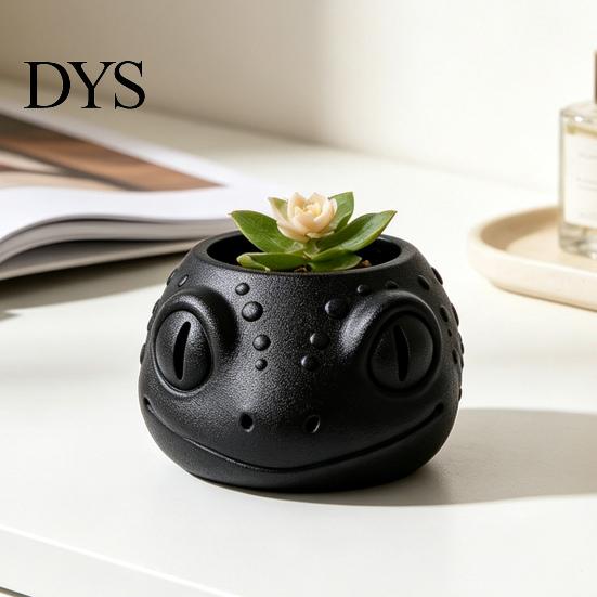 Small Foliage Plant Holder Lizard-Shaped Planter, 3D Printed Cute Animal Flower Pot, Compact Pot Gift Desk Container for Indoor Bookshelf, Desktop,