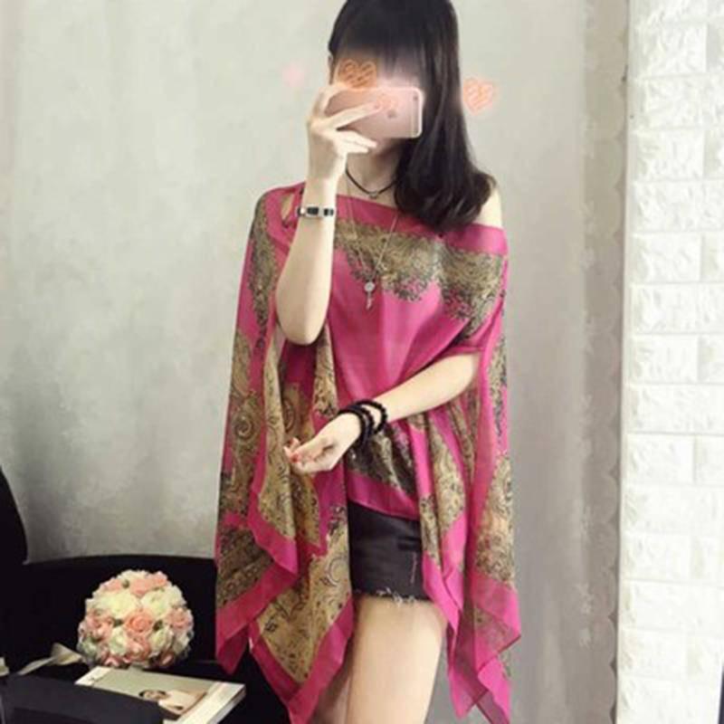 Women's Lightweight Sun Protection Shawl, Elegant Summer Silk Scarf for Travel, Beach, and Mother's Style