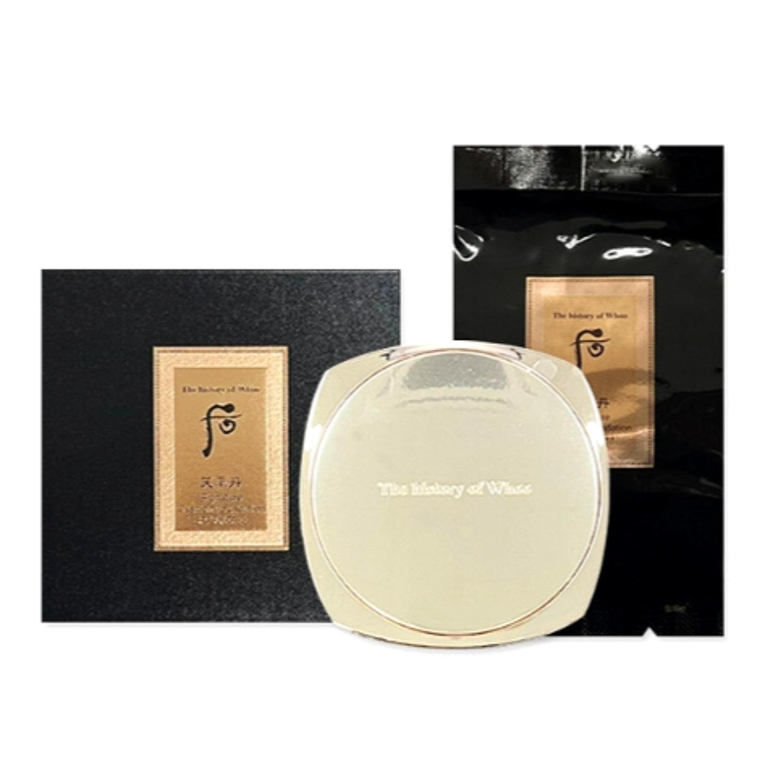 

The History of Whoo Cheonyuldan Signature Cushion Foundation SPF35 PA++ 13g + Refill 13g | Korean Herbal Anti-Aging Cushion Compact (Shade 21/23) 23 (Natural Beige)