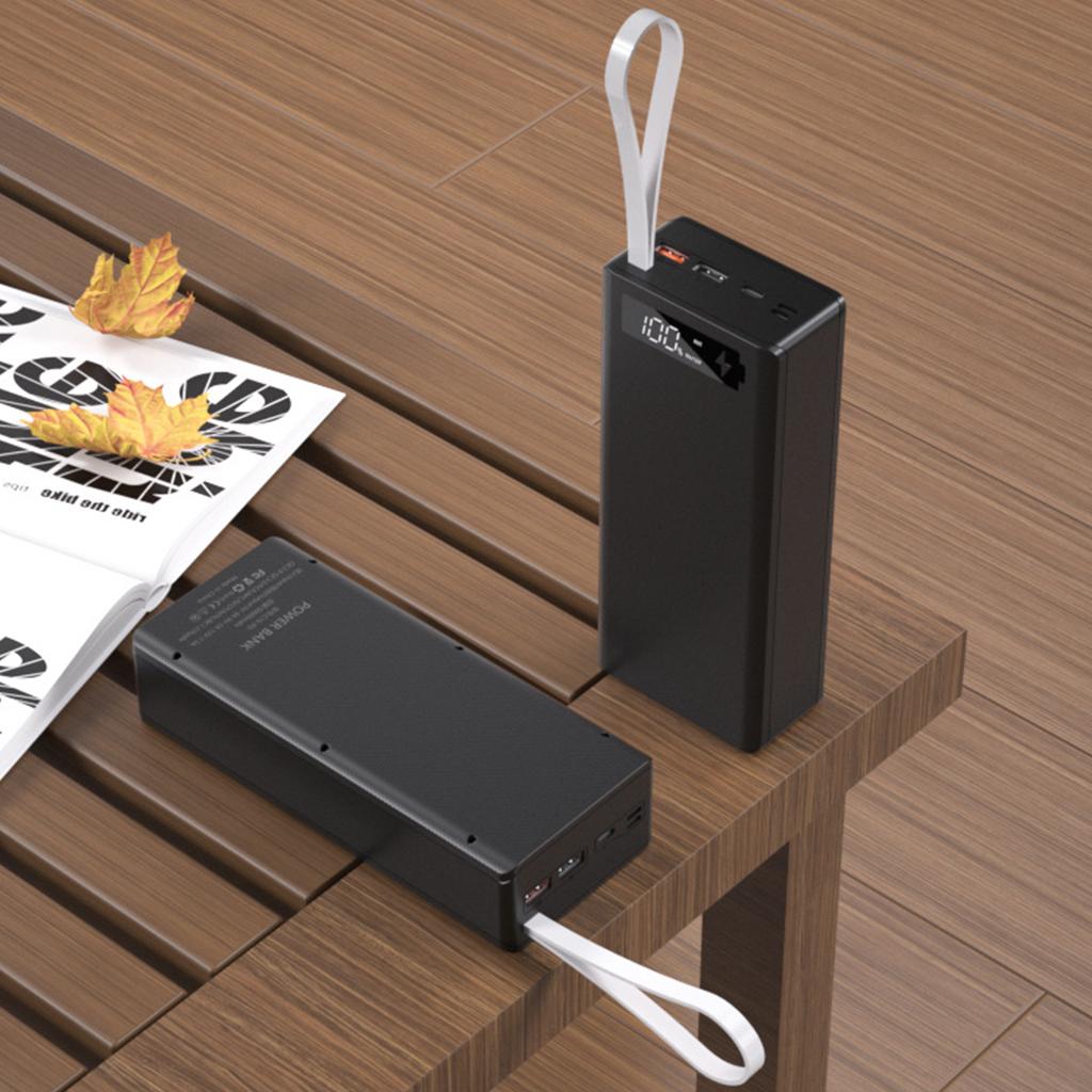 QC3.0 16x18650 Batteries DIY Power Bank Box Holder for Case Fast Charger for Shell LCD Display Detachable Mobile Phone A