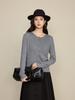 2026 Autumn Retro Cable Knit Wool Sweater with Beaded Diamond Buttons